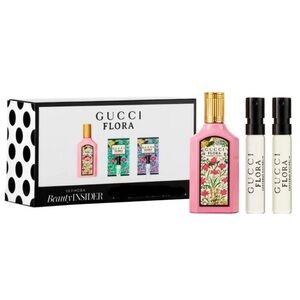 NEW Gucci Flora E P Scent Travel Trio Set - Gorgeous Gardenia, Jasmine, Magnolia